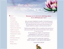 Tablet Screenshot of dietetique-plaisir.com